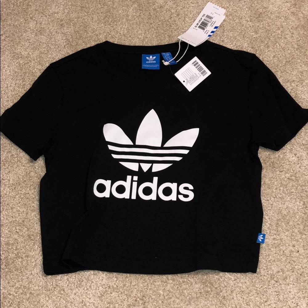 Adidas Cropped Tee NEVER WORN WITH TAGS